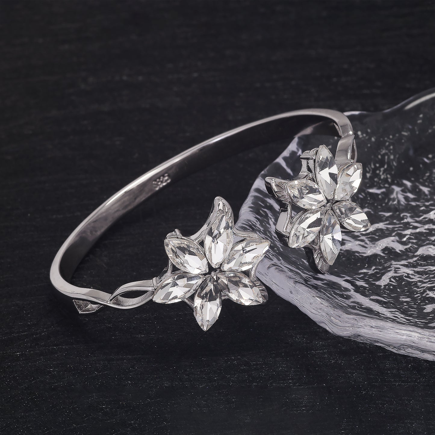 925 Sterling Silver Arwen Bracelet – Romantic Valentine’s Day Gift for Her, LOTR Elven Bangle Jewelry