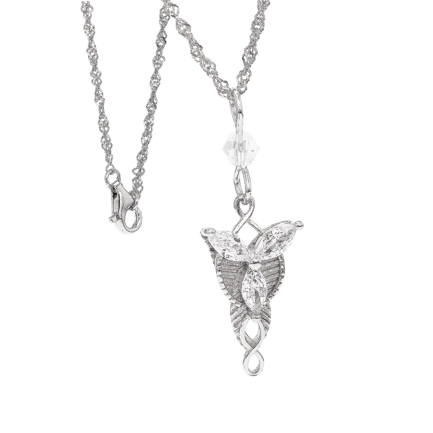 925 Sterling Silver Arwen Necklace, Small Evenstar Pendant, Lord of the Rings Jewelry Gift for Women