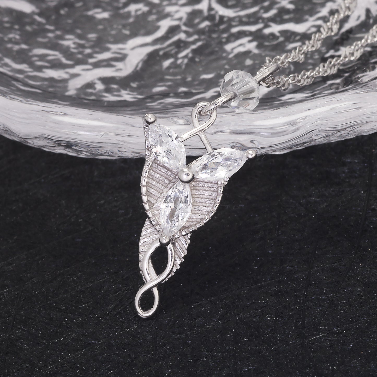 925 Sterling Silver Arwen Necklace, Small Evenstar Pendant, Lord of the Rings Jewelry Gift for Women